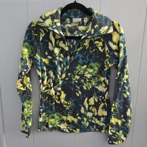 Columbia Green Arctic Air Printed Half Zip Pullover Fleece size XS Outdoors